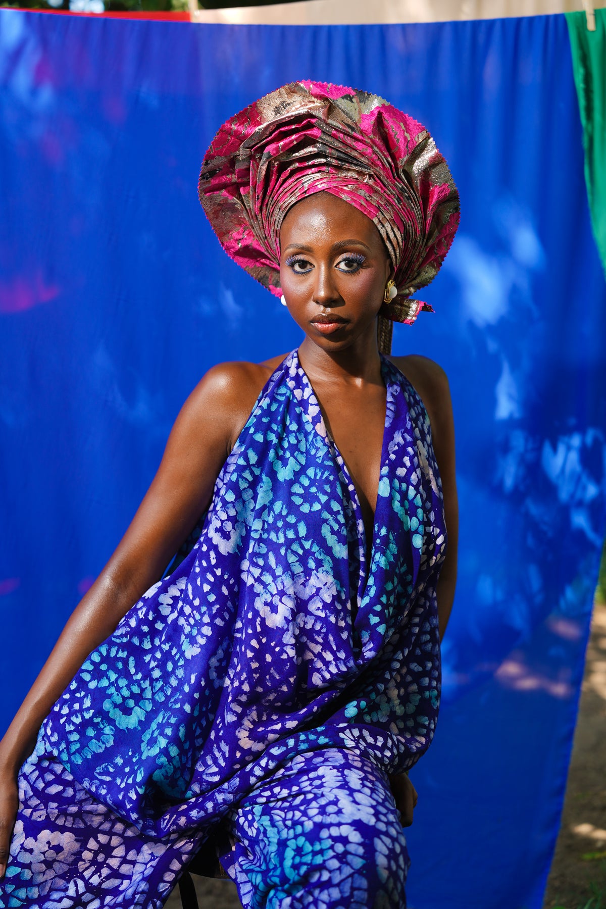 Abeni Draped Halter Set