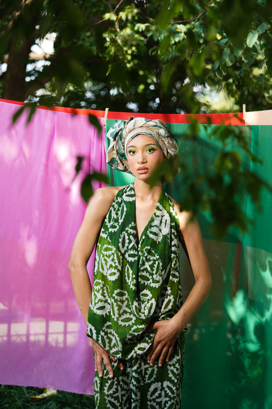 Abeni Draped Halter Set
